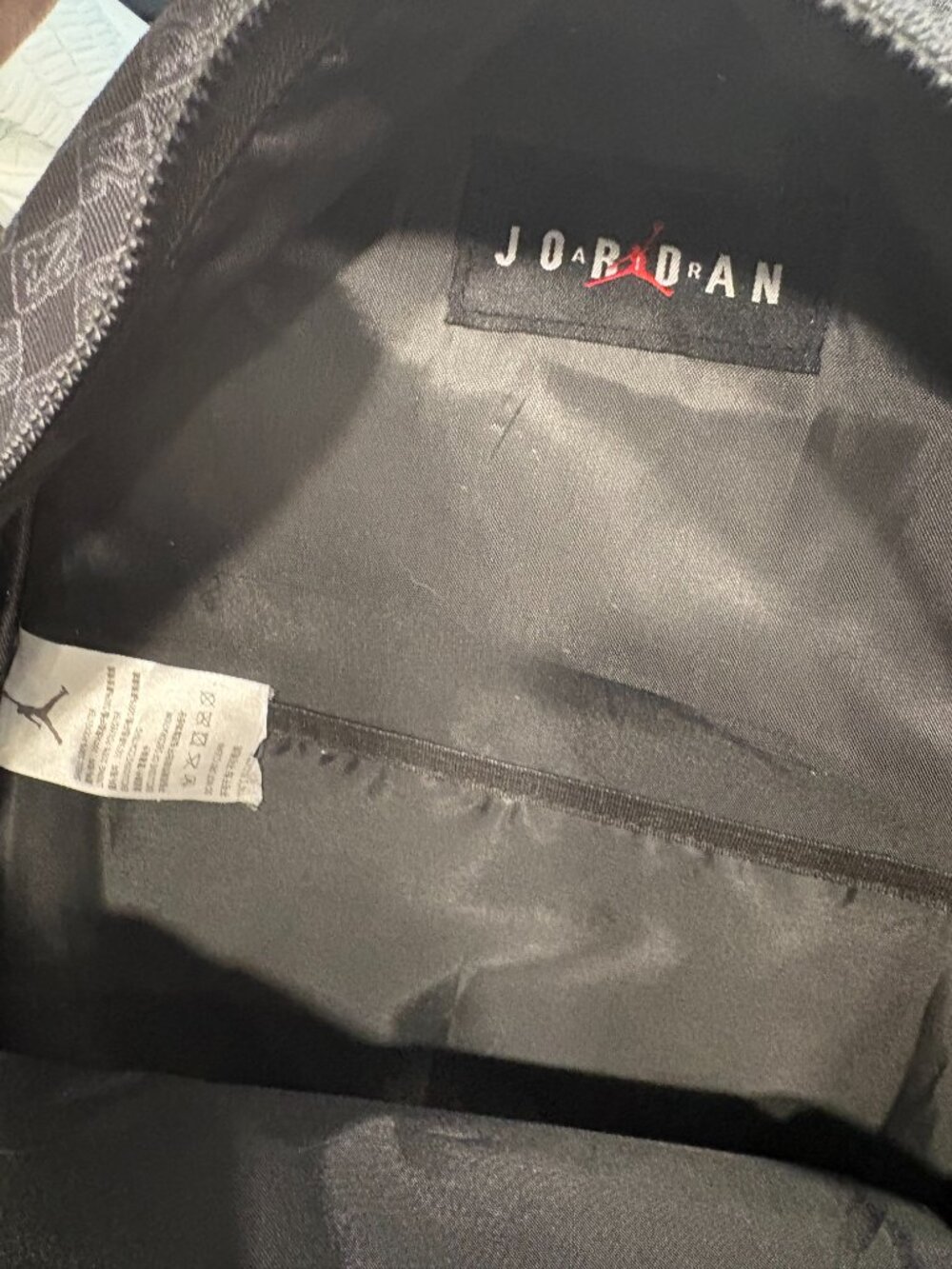 Back to School Jordan Monogram Backpack Black Gold Jumpman 23 Jacquard Full Size - Picture 13 of 14